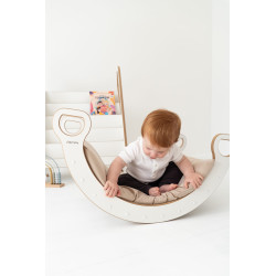 Coussin matelas Montessori pour culbuto en bois - Beige — photo 2