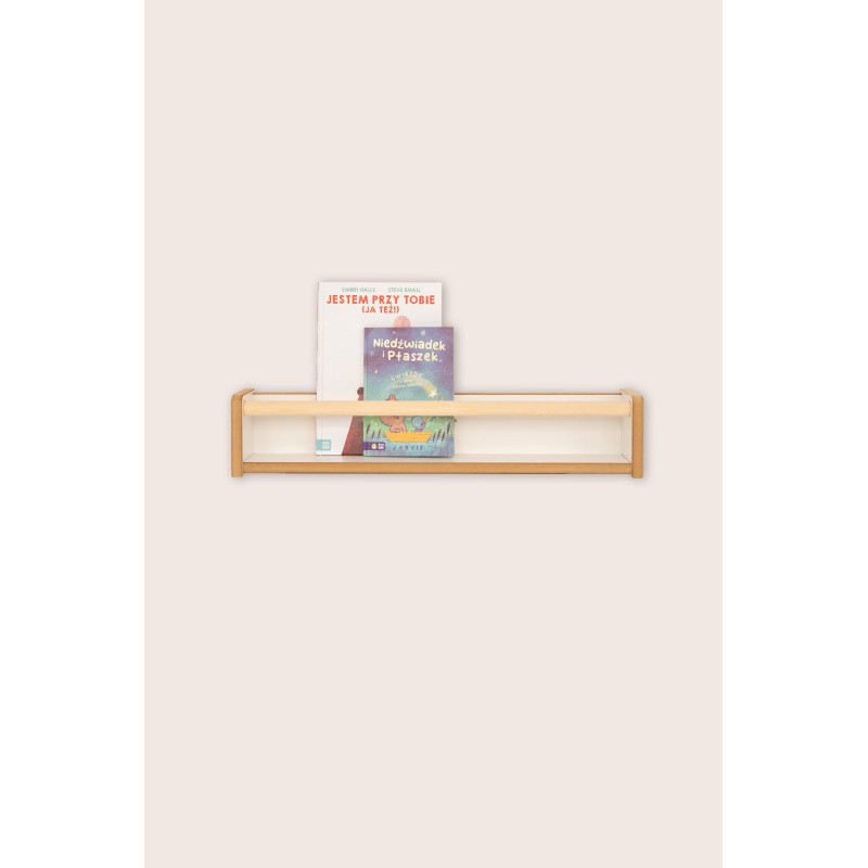 Étagère murale Montessori en bois pour livres d'enfants