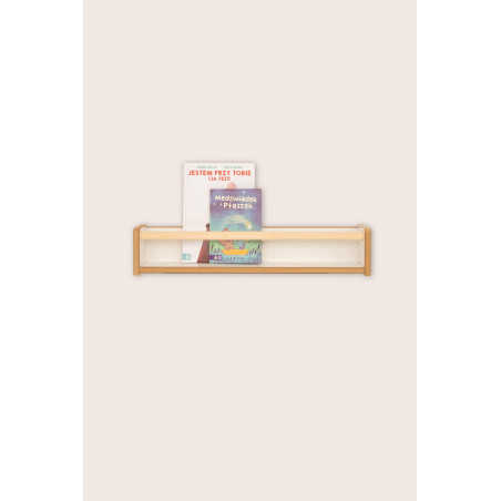 Étagère murale Montessori en bois pour livres d'enfants