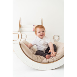 Coussin matelas Montessori pour culbuto en bois - Beige — photo 5