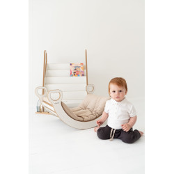 Coussin matelas Montessori pour culbuto en bois - Beige — photo 6