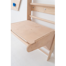 Barre de traction en bois murale pour échelle de gymnastique — photo 2