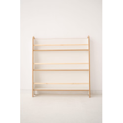 Bibliothèque murale Montessori étroite en bois pour chambre d'enfant — photo 5