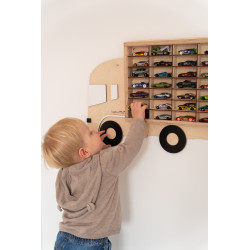 Étagère murale en bois pour petites voitures - Camion — photo 2