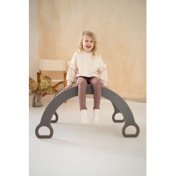 Balançoire Montessori XXL en bois - Gris — photo 8