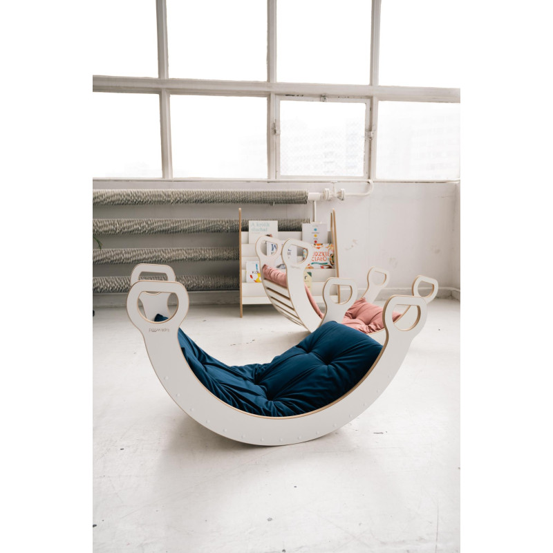 Coussin matelas Montessori enfant pour balançoire XXL - Bleu marine