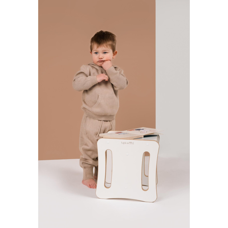 Table et chaise 2-en-1 Montessori en bois enfant