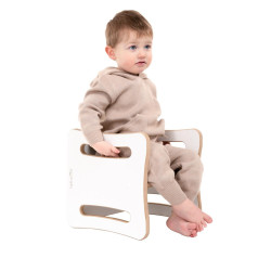 Table et chaise 2-en-1 Montessori en bois enfant — photo 4