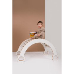 Balançoire Montessori XXL en bois - Naturel — photo 3