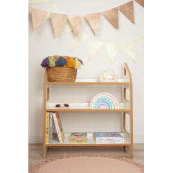 Étagère Montessori MAXI en bois pour chambre d'enfant