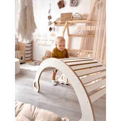 Balançoire Montessori XXL en bois - Naturel — photo 5