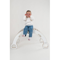 Balançoire Montessori en bois avec toboggan Chmurki - XXL — photo 3