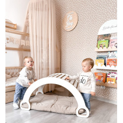 Balançoire Montessori XXL en bois - Naturel — photo 7