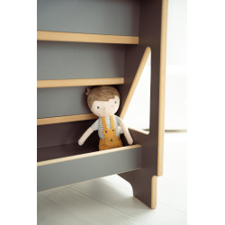 Bibliothèque Montessori en bois pour enfants - Grise — photo 2