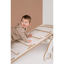 Balançoire Montessori en bois avec toboggan échelle - XXL — photo 4