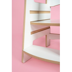 Tour d'observation Montessori double enfant en bois naturel — photo 6