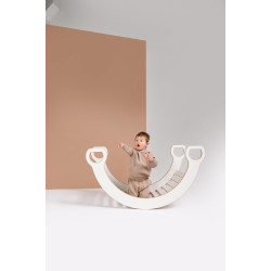 Balançoire Montessori en bois avec toboggan nuages - XXL — photo 2