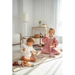 Étagère Montessori murale en bois grise pour chambre d'enfant — photo 4
