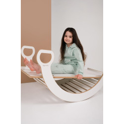 Balançoire Montessori en bois avec toboggan nuages - XXL — photo 3