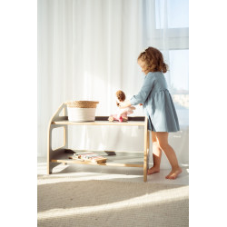 Étagère Montessori murale en bois grise pour chambre d'enfant — photo 5