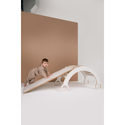 Balançoire Montessori en bois avec toboggan nuages - XXL — photo 5