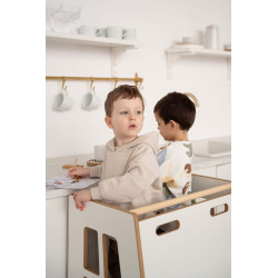 Tour d'apprentissage Montessori double en bois pour fratrie — photo 2