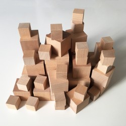 Cubes en bois - Gustave le jeu de construction et d'empilement