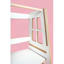 Tour d'apprentissage Montessori double en bois pour fratrie — photo 6