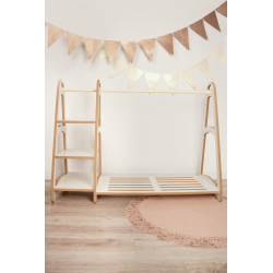 Penderie armoire Montessori en bois avec 5 cintres enfant — photo 5
