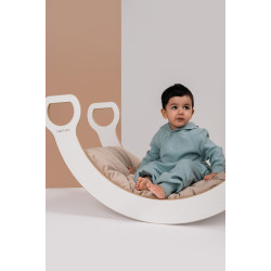 Coussin matelas Montessori beige pour balançoire en bois XXL — photo 5