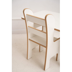 Ensemble table et chaise Montessori enfant en bois naturel — photo 8