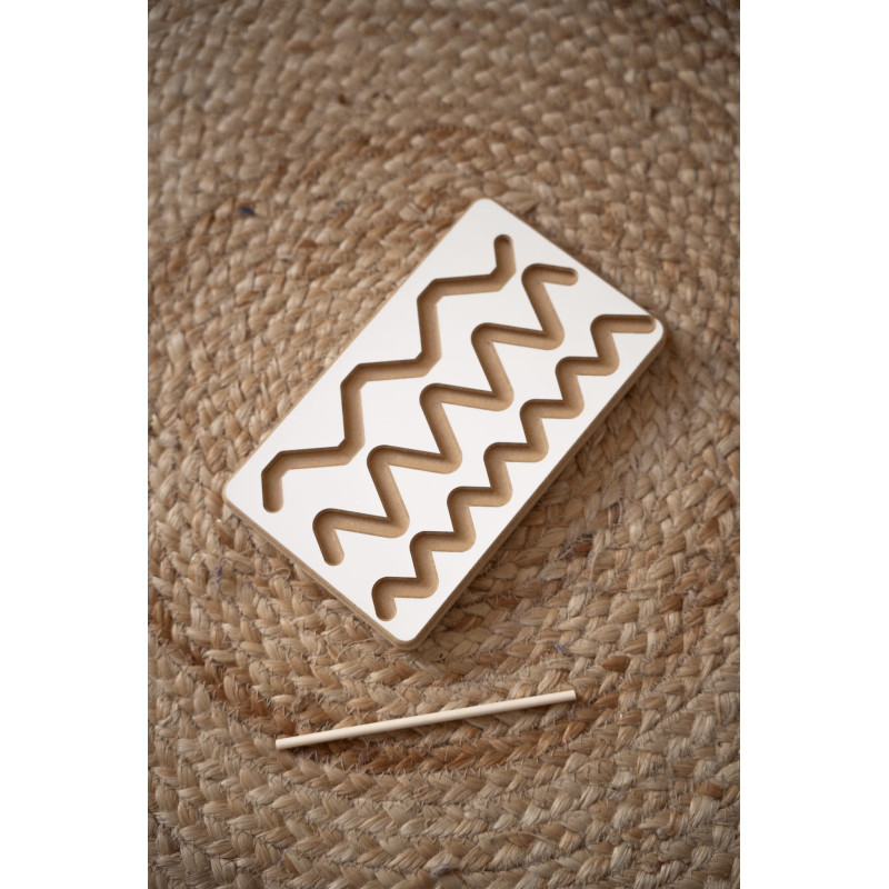 Tablette d'apprentissage Montessori en bois pour enfant