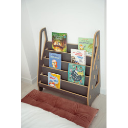 Bibliothèque Montessori enfants en bois - XL grise — photo 2