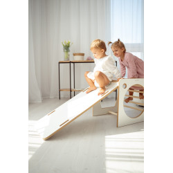 Cube Montessori multifonctionnel en bois avec toboggan | — photo 4