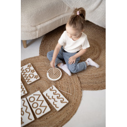 Tablettes graphiques enfants Montessori en bois - Lot de 6 couleurs — photo 2