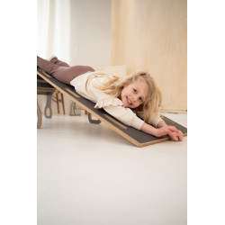 Balançoire Montessori en bois avec toboggan XXL - Gris nuages — photo 8