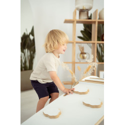 Balançoire Montessori XL en bois et toboggan "Nuages" — photo 8