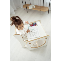 Cube Montessori en bois enfant multifonctionnel et fauteuil — photo 3