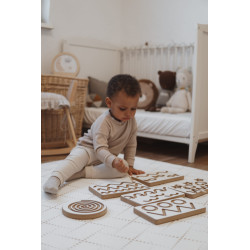 Tablettes graphiques enfants Montessori en bois - Lot de 6 couleurs — photo 8