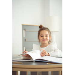 Balançoire Montessori XXL 3-en-1 en bois avec toboggan et rampe - Gris|Montessor — photo 7