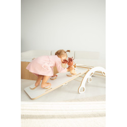 Balançoire Montessori en bois avec toboggan – Nuages — photo 6