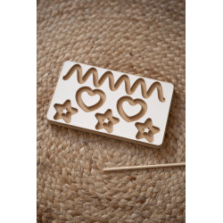 Tablette d'activité Montessori en bois pour enfants