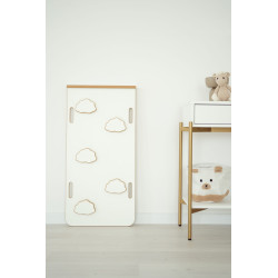 Toboggan Montessori bois et mur d'escalade 2-en-1 NUAGE pour rocker et cube — photo 2