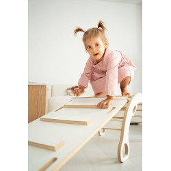 Bascule Montessori en bois avec toboggan XXL