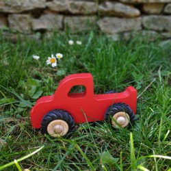 Henry the Wooden Pickup Truck - Pink - Wooden Toy - Photo Cover