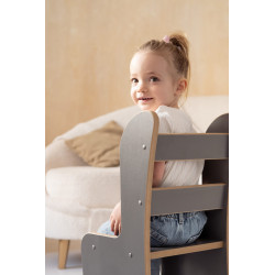 Cube d'activité Montessori en bois - Gris — photo 7