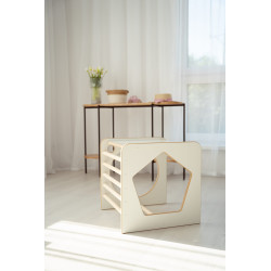 Cube Montessori multifonctionnel en bois pour enfant — photo 4