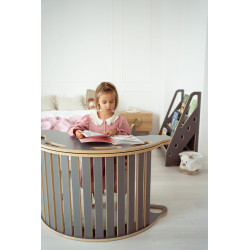 Plateau Montessori en bois pour bascule rocker - Gris XXL — photo 8