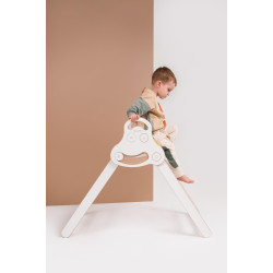 Échelle de Pikler Montessori en bois avec grand toboggan — photo 2