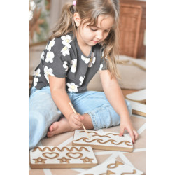 Tablette d'apprentissage enfant WAVE en bois - Gris — photo 2
